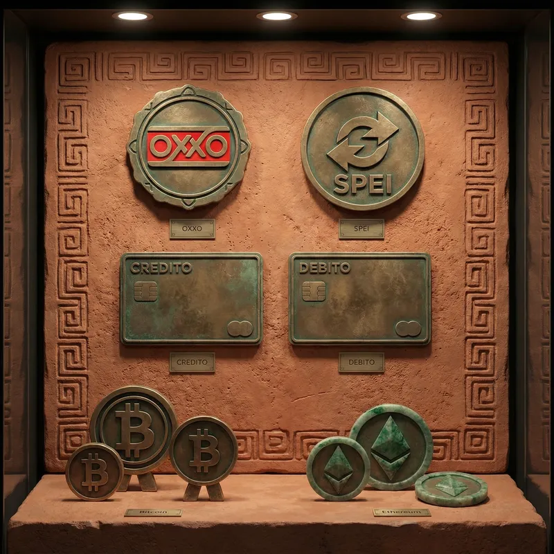 Métodos de pago OXXO SPEI tarjetas y criptomonedas en Twin Lions Casino México